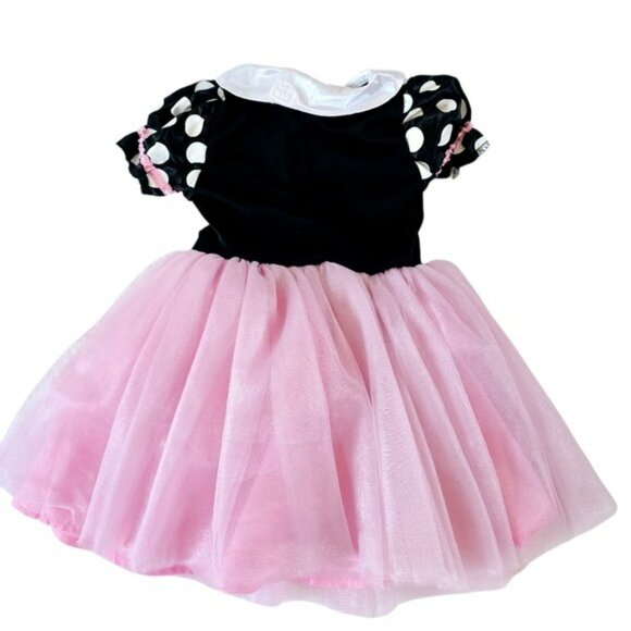 Disney Baby Girls Minnie Mouse Dress Size 12-24 Months Pink Tulle Ballet Dots - Picture 9 of 14